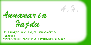 annamaria hajdu business card