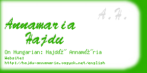 annamaria hajdu business card